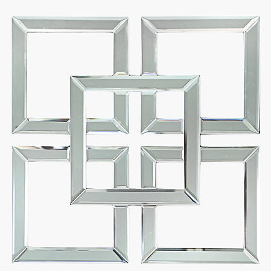 40cm geo mirror wallart