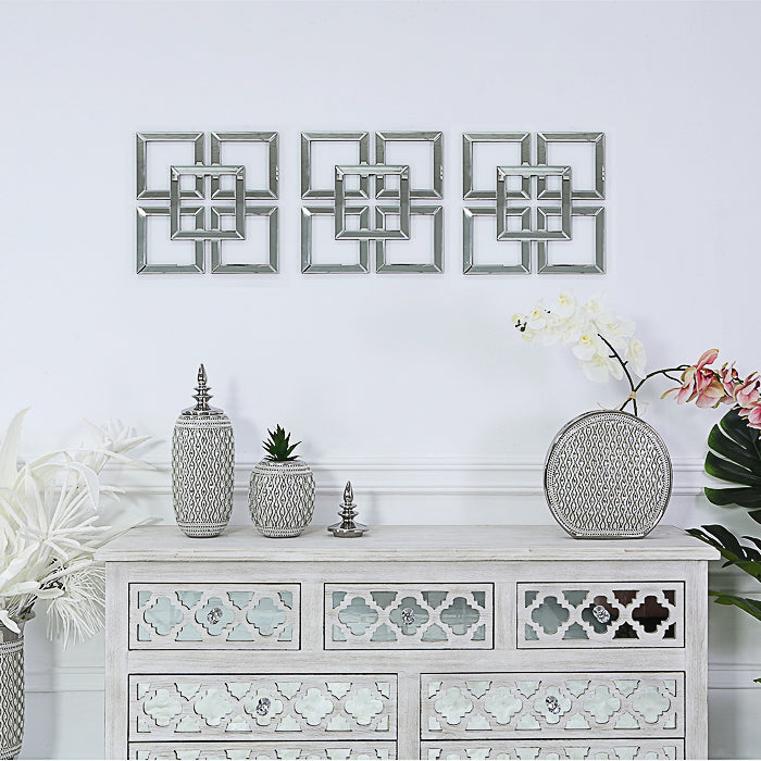 40cm geo mirror wallart