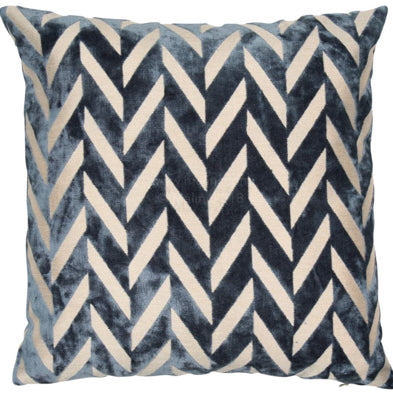 Navy Chevron Cushion