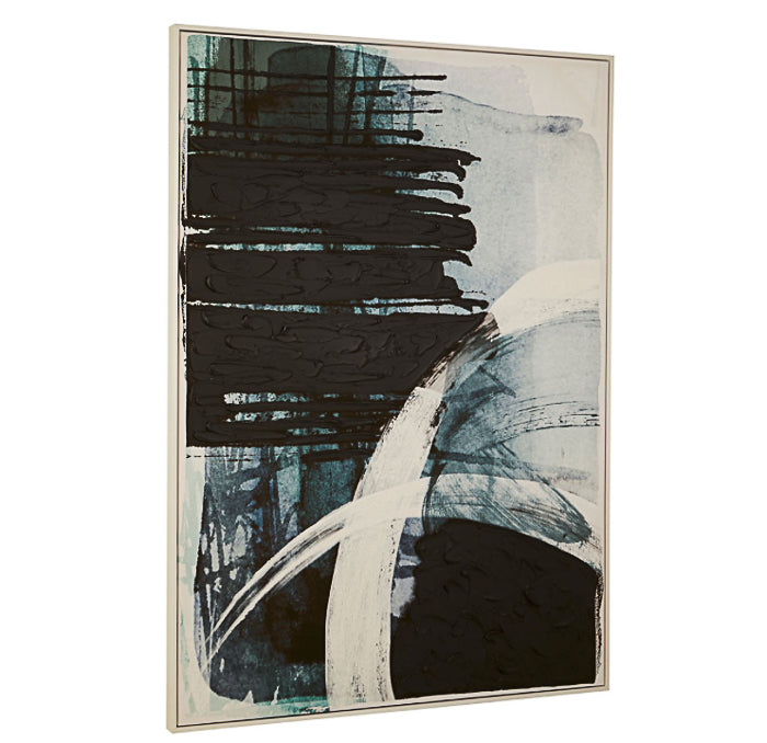 navy & black wall art