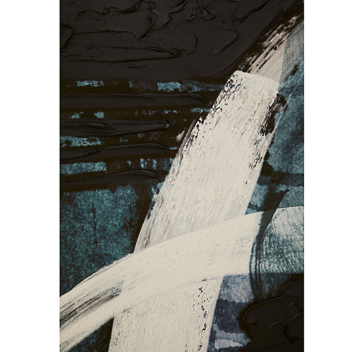 navy & black wall art