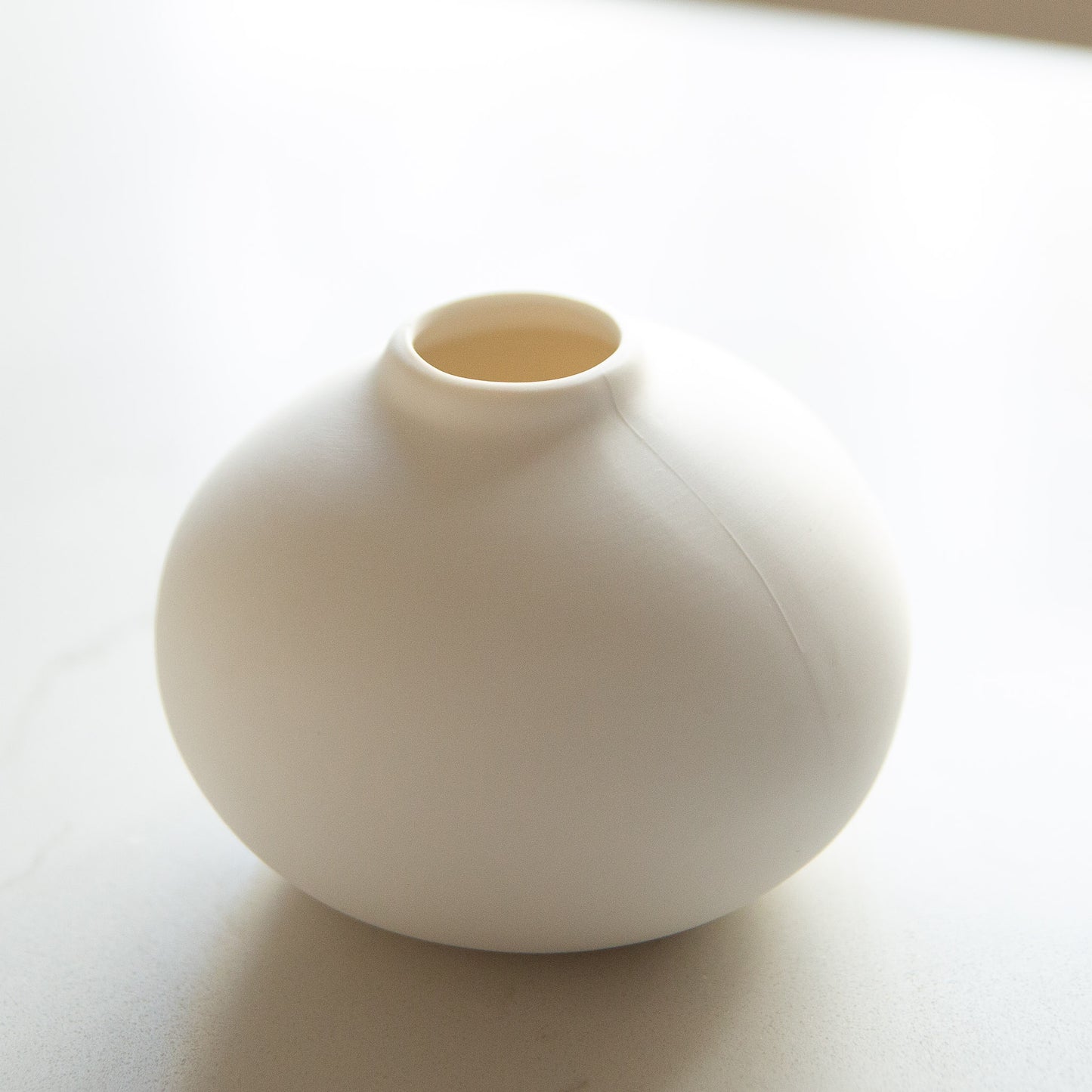 White Ceramic Bud Vase 7cm