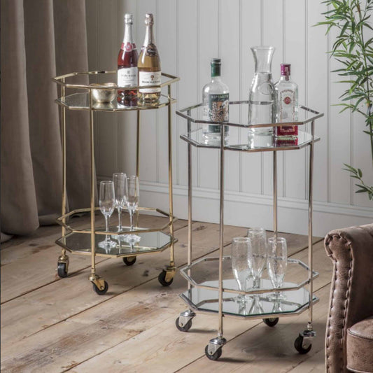 Octavia Drinks Trolley Silver