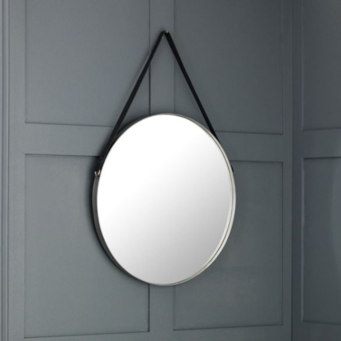 Opera Wall Mirror with Black Strap