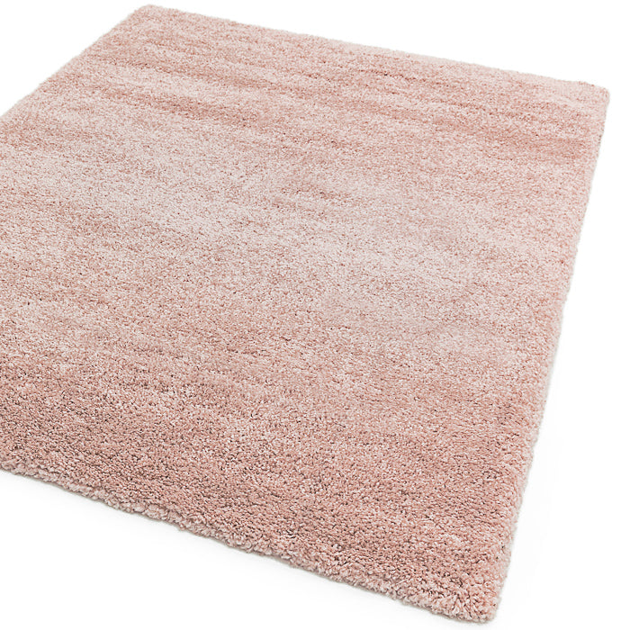 Pink shaggy rug