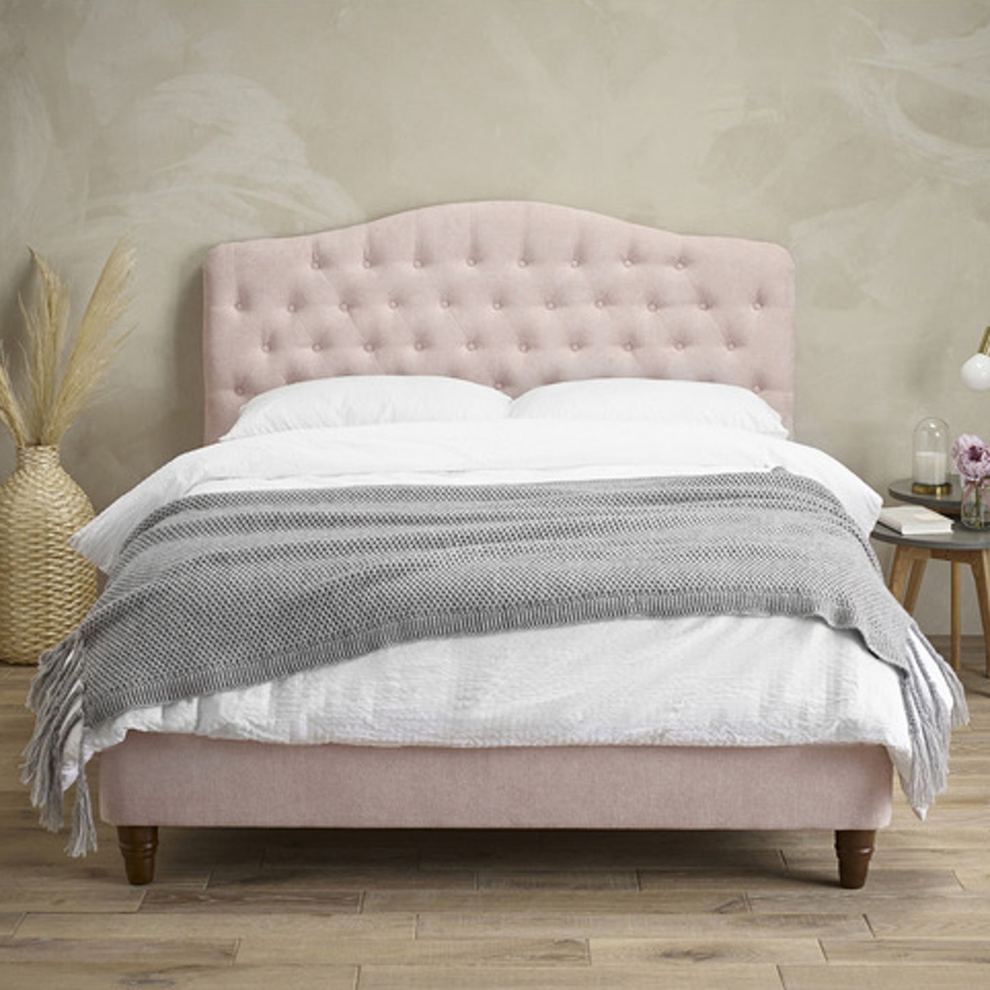 Pink Sorrenta King Size Bed
