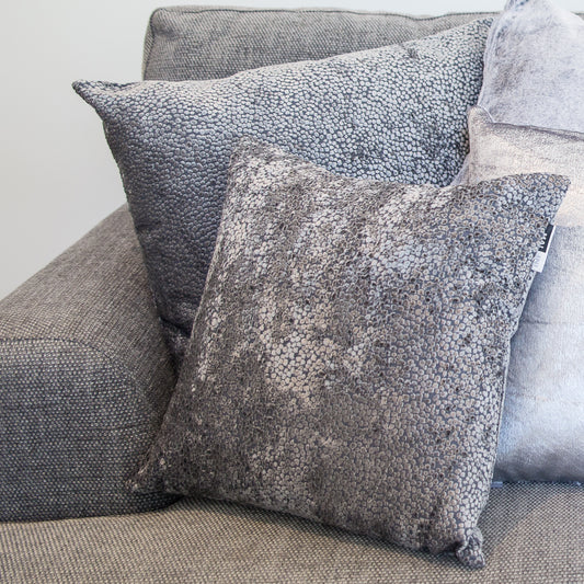 Grey Dot Cushion 56x56cm