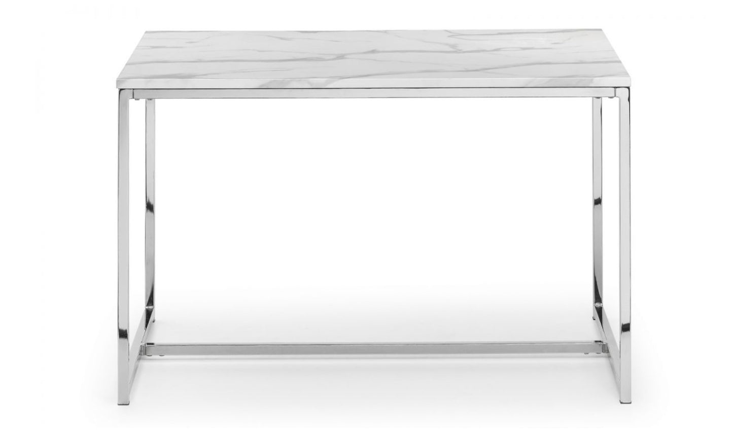 Scala White Marble Dining Table