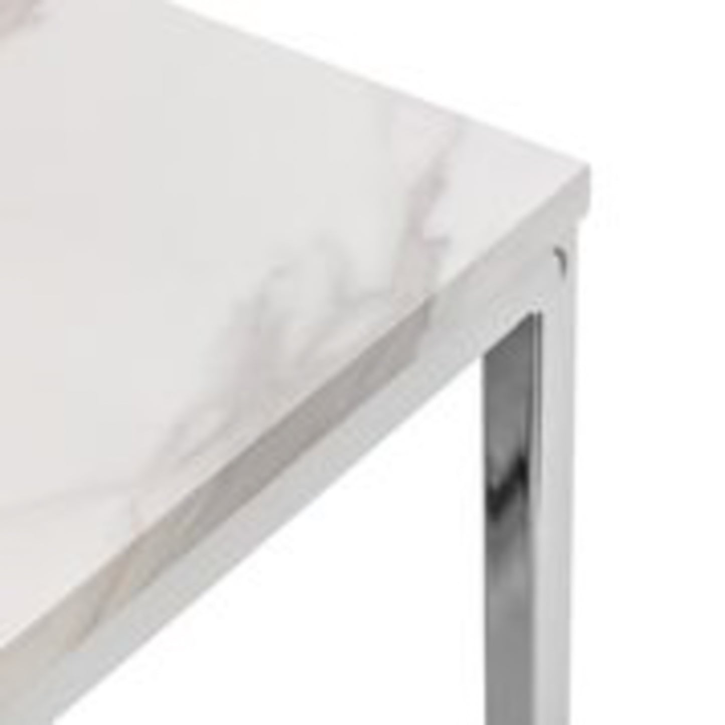 Scarlet White Marble Top Coffee Table