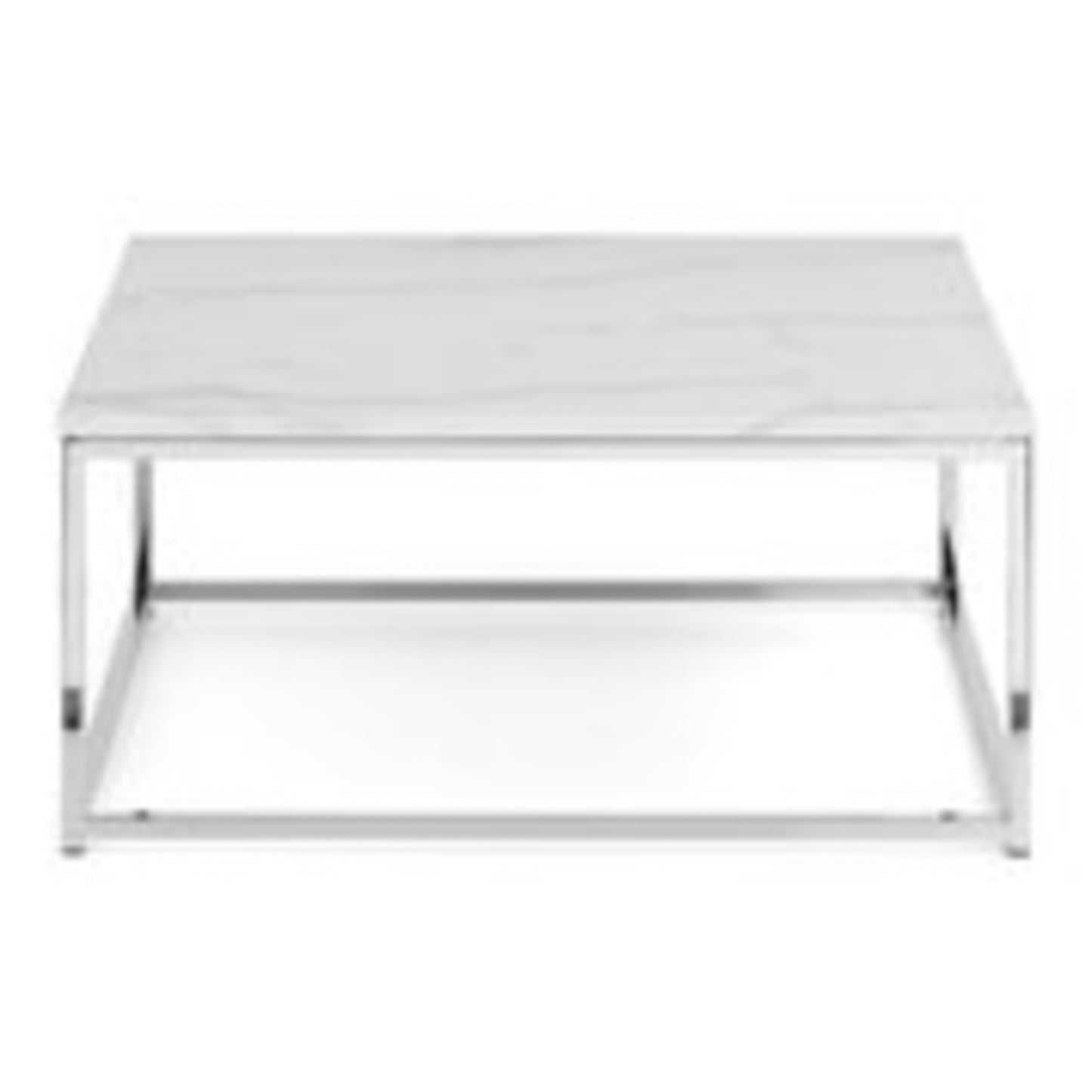 Scarlet White Marble Top Coffee Table