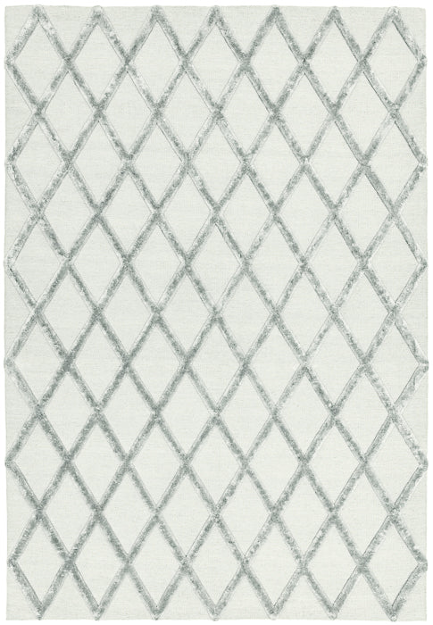 Silver Diamond Rug