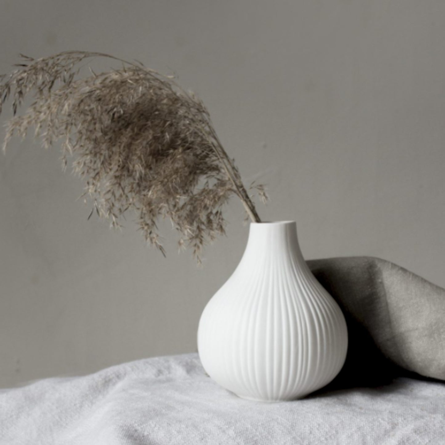 White Ceramic Vase 13cm