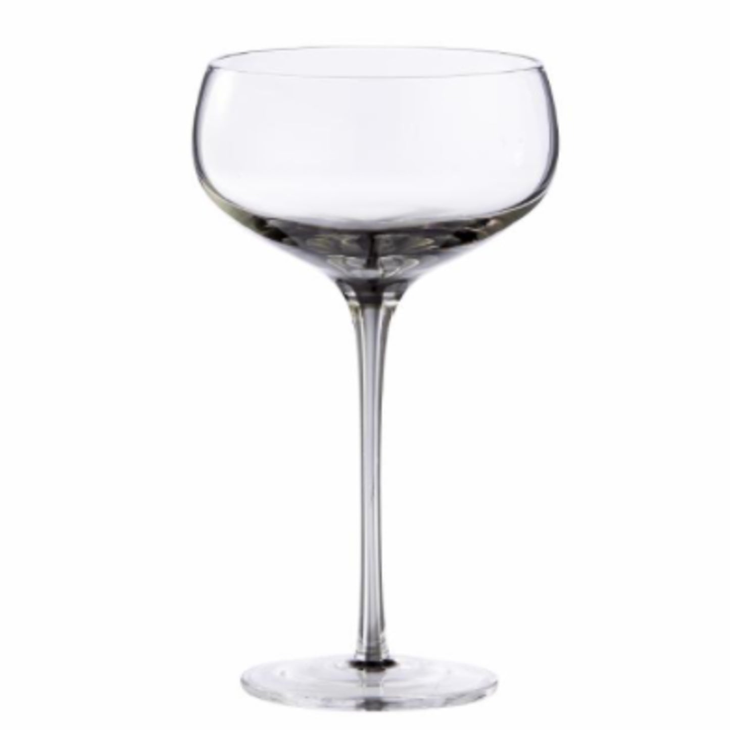 4 pack Smoke Champagne/Cocktail Saucer Glasses