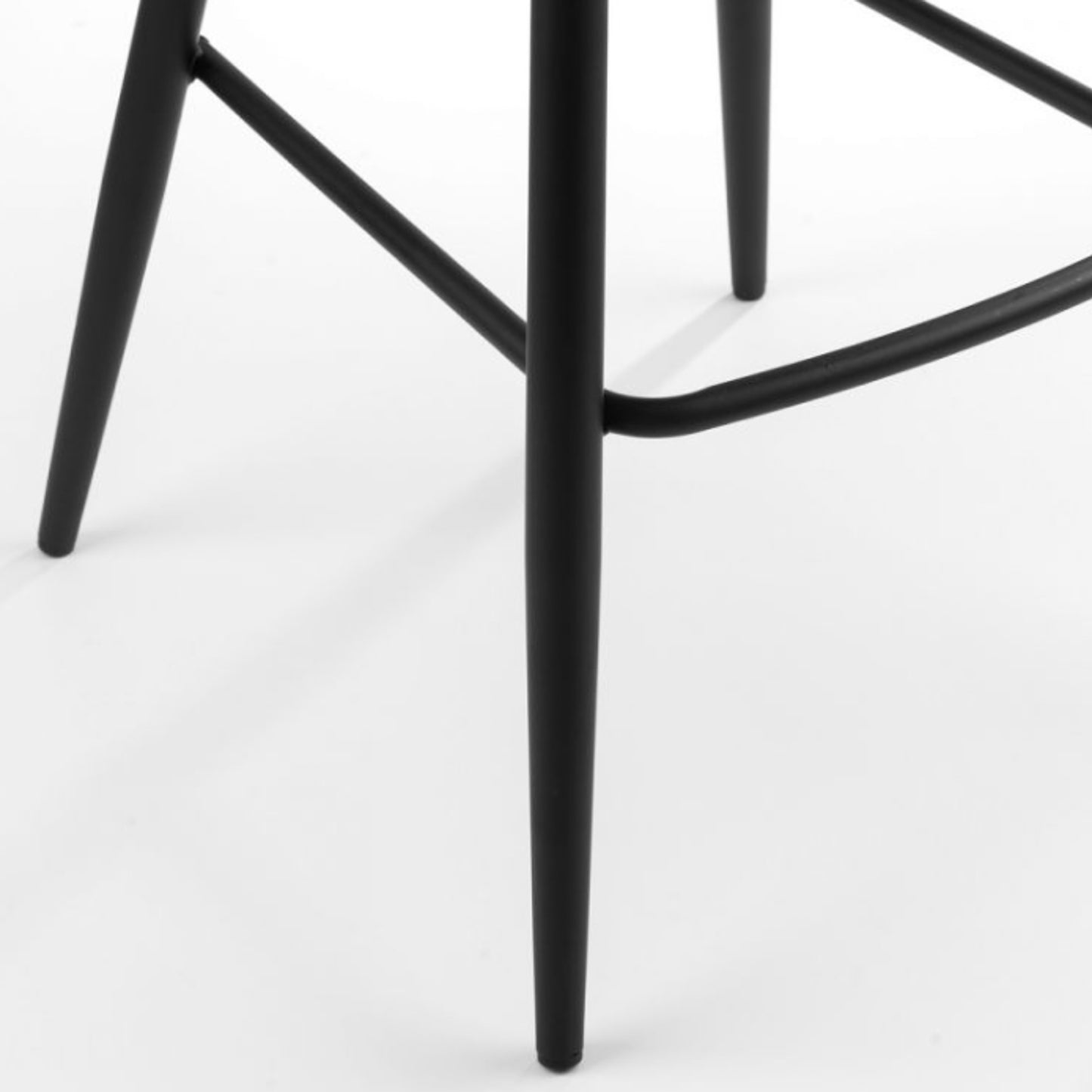 2 Pack Soho Barstool Black Faux Leather