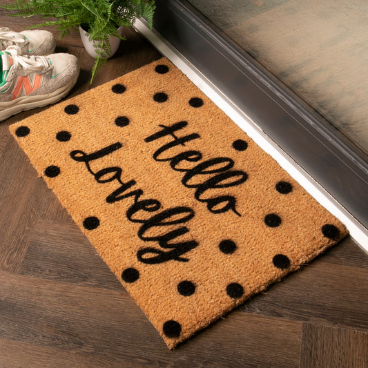 Hello Lovely Spots Doormat