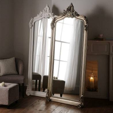 Full Length Silver Baroque Mirror 76cm x 183cm