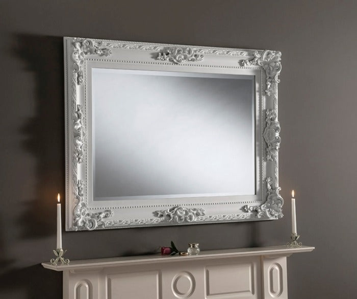 White Baroque frame 114cm x 84cm