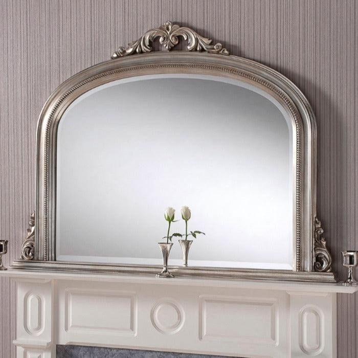 Silver over Mantle Mirror 121cm x 91cm