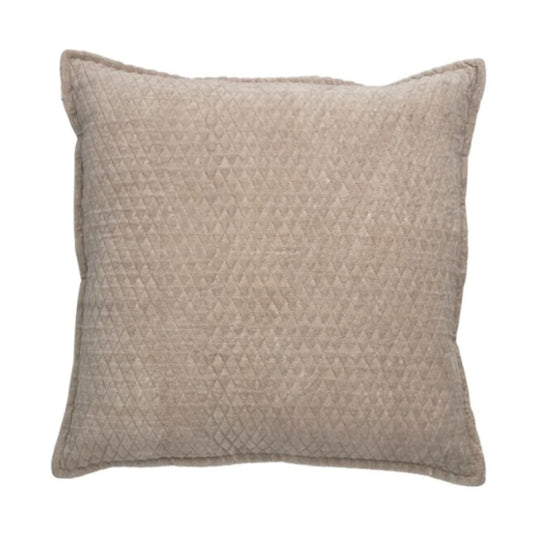 Freya Beige Cotton Cushion