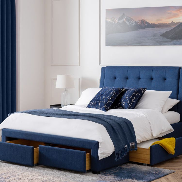 Fullerton 4 Drawer Bed Blue