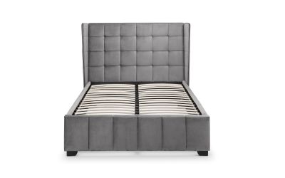 Gatsby Grey Velvet Bed