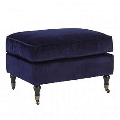 Midnight Velvet Footstool