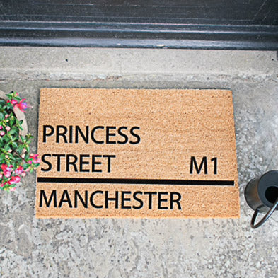 Personalised Street Doormat 60cmx40cm